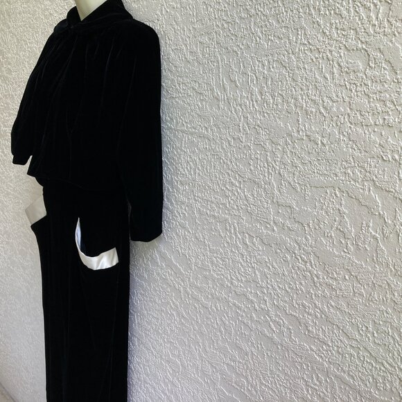Saks Fifth Ave Velvet Dress & Jacket Vintage Size 8 Occasion Party  Gown 60s - Picture 6 of 14
